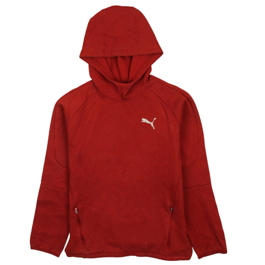 Boys UK Size 15-16 Years PUMA Red Pullover Hoodie