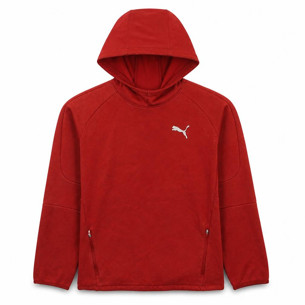 Boys UK Size 15-16 Years PUMA Red Pullover Hoodie