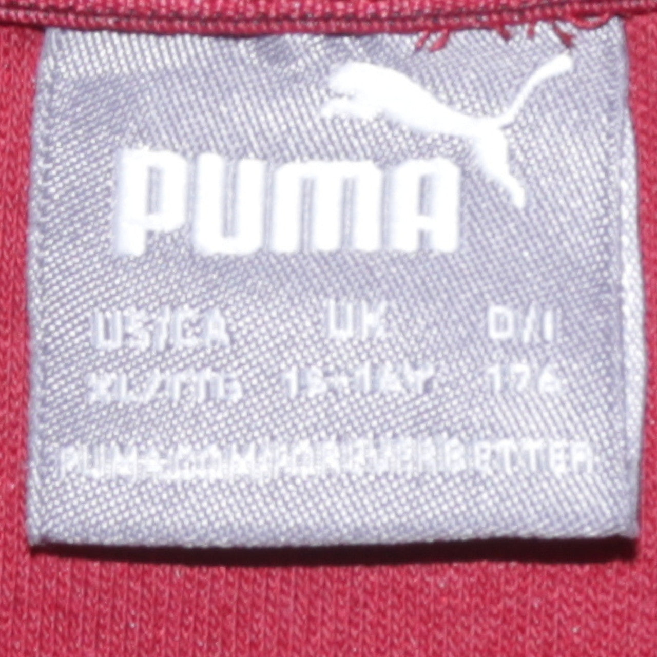 Boys UK Size 15-16 Years PUMA Red Pullover Hoodie