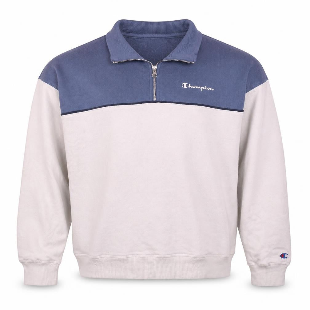 Mens UK Size L Champion Multicoloured 1/4 Zip Sweatshirt