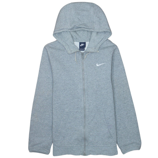 Mens UK Size S Nike Grey Full Zip Hoodie