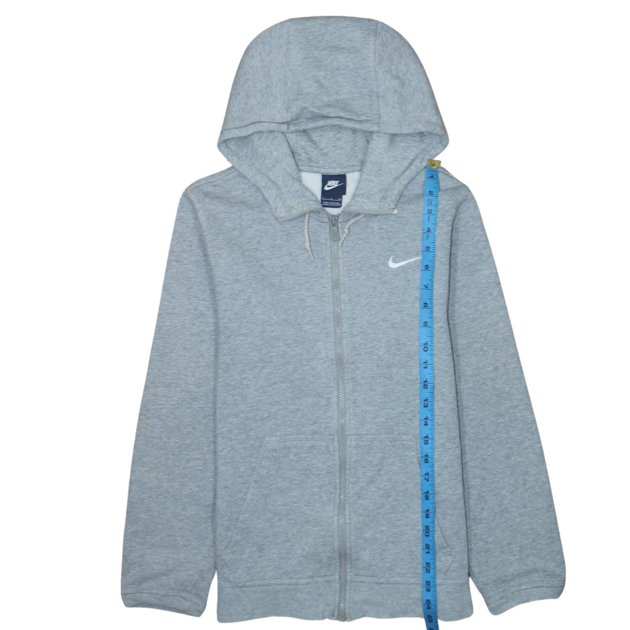 Mens UK Size S Nike Grey Full Zip Hoodie