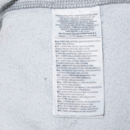 Mens UK Size S Nike Grey Full Zip Hoodie