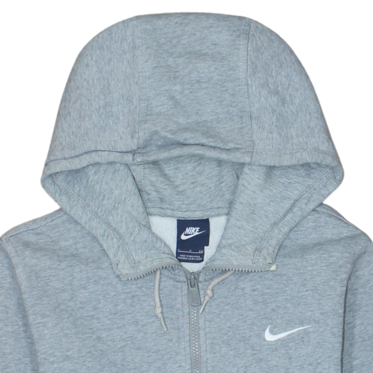Mens UK Size S Nike Grey Full Zip Hoodie