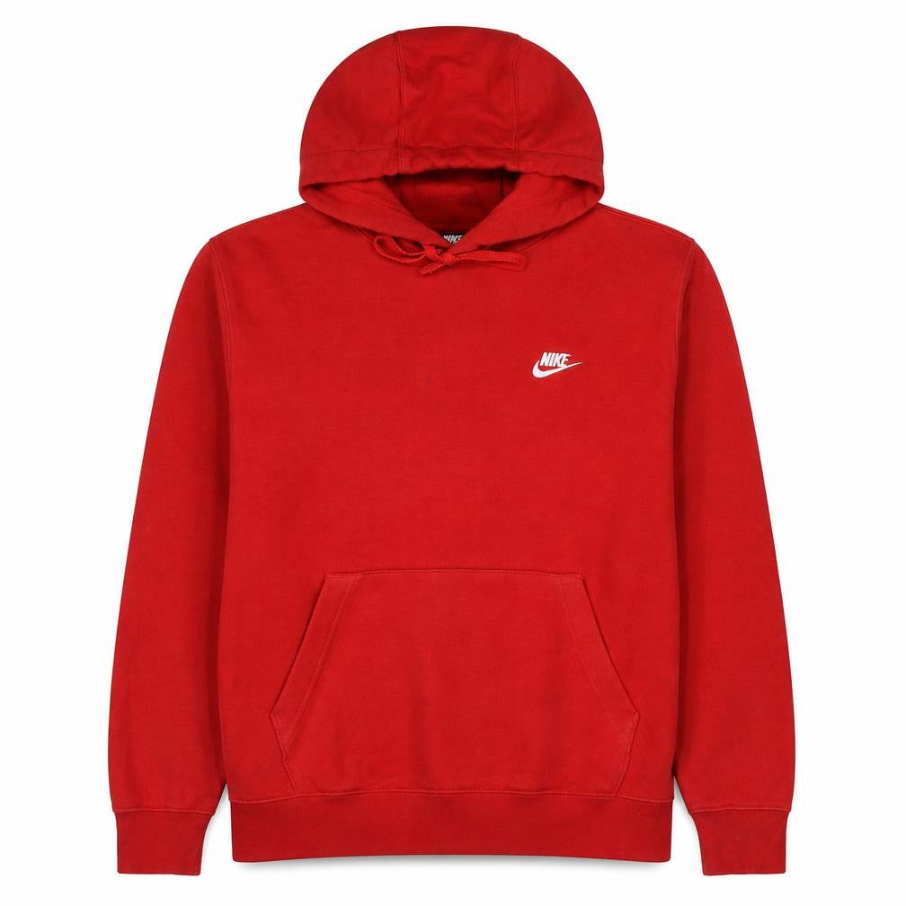 Mens UK Size M Nike Red Pullover Hoodie
