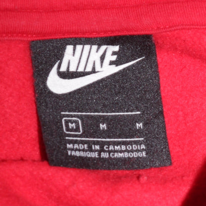 Mens UK Size M Nike Red Pullover Hoodie