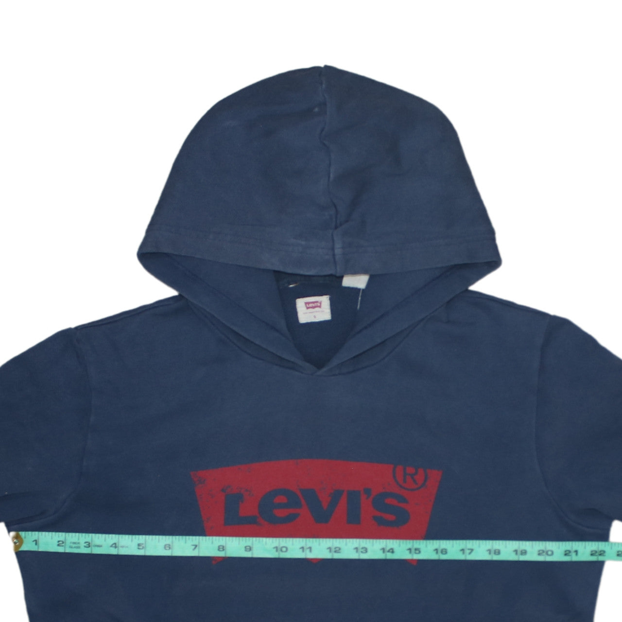 Mens UK Size S Levi's Blue Pullover Hoodie