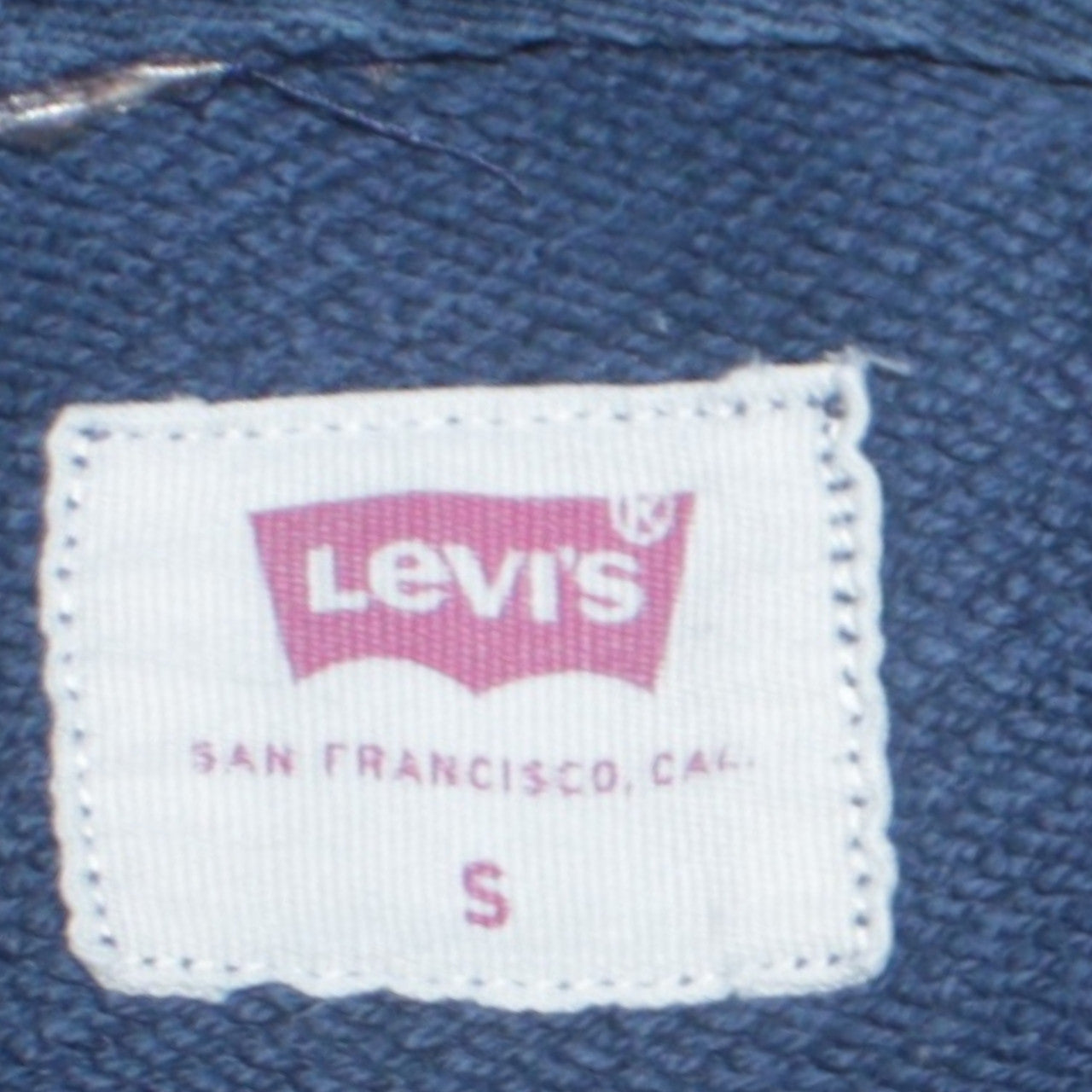Mens UK Size S Levi's Blue Pullover Hoodie