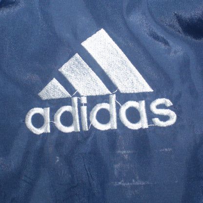 Mens UK Size 2XL adidas Blue Windbreaker Coat