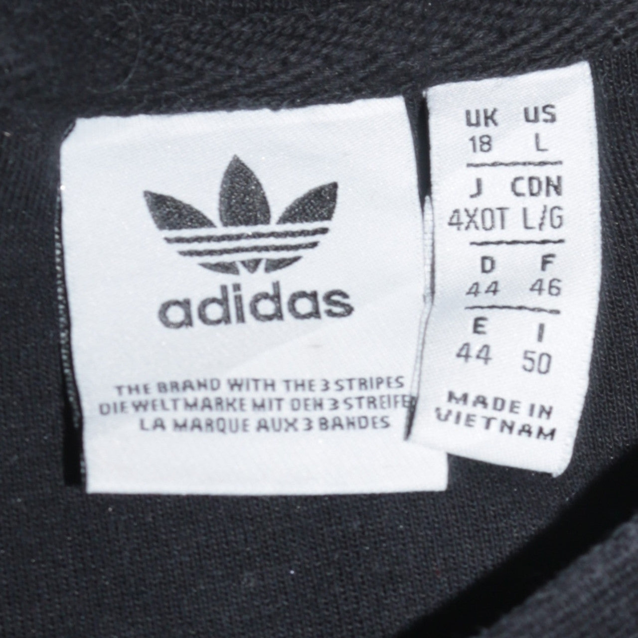 Womens UK Size 18 adidas Black Pullover Sweatshirt