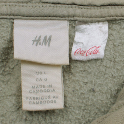 Womens UK Size L H&M Beige Pullover Hoodie