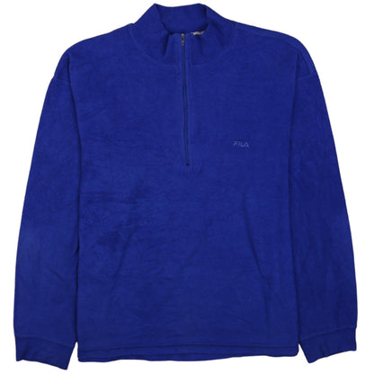 Mens UK Size L FILA Blue Pullover Sweatshirt