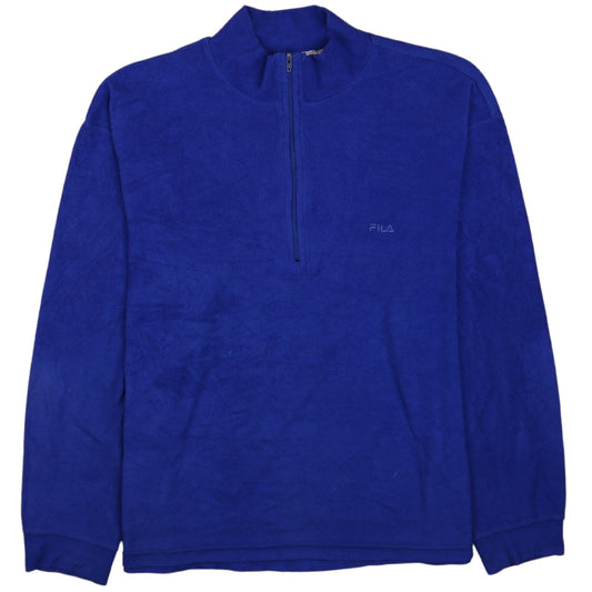 Mens UK Size L FILA Blue Pullover Sweatshirt