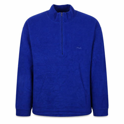 Fila Men's Blue Fleece 1/2 Zip Pullover Sweatshirt Size L