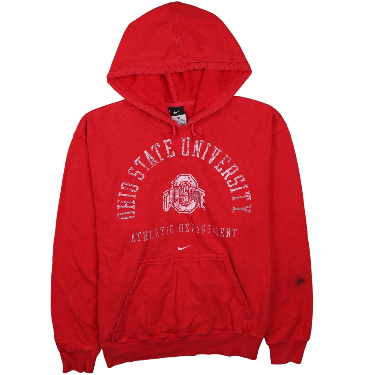Mens UK Size M Nike Red Pullover Hoodie