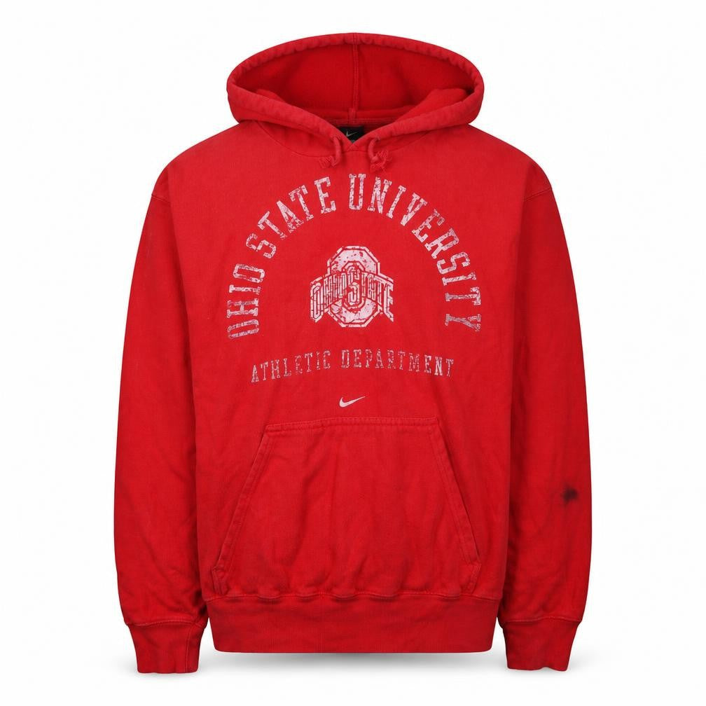 Mens UK Size M Nike Red Pullover Hoodie
