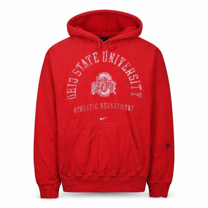 Mens UK Size M Nike Red Pullover Hoodie