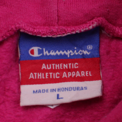 Womens UK Size L Champion Pink Pullover Hoodie