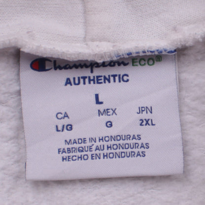 Mens UK Size L Champion White Pullover Hoodie