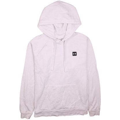 Mens UK Size L Under armour White Pullover Hoodie