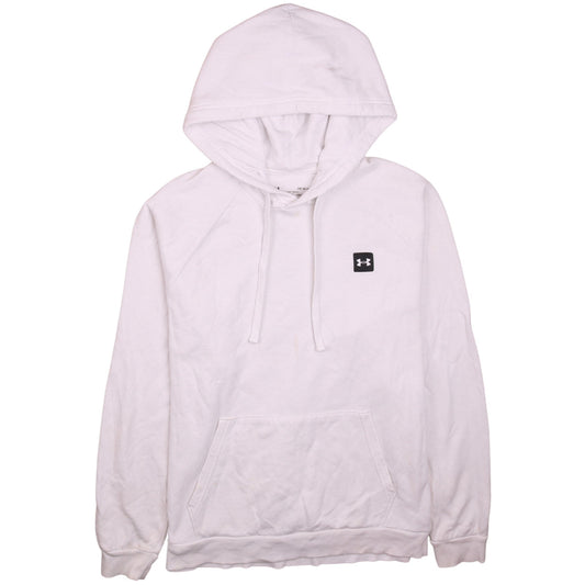 Mens UK Size L Under armour White Pullover Hoodie