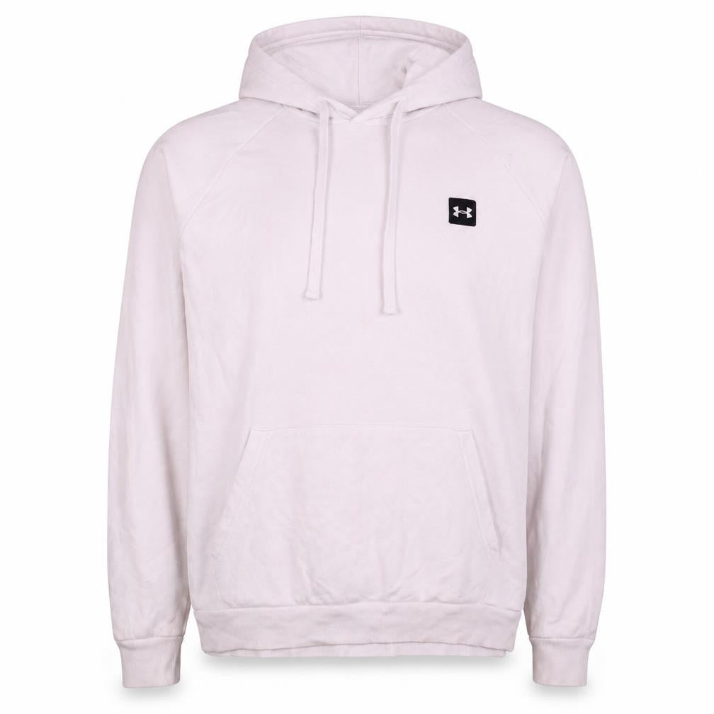 Mens UK Size L Under armour White Pullover Hoodie