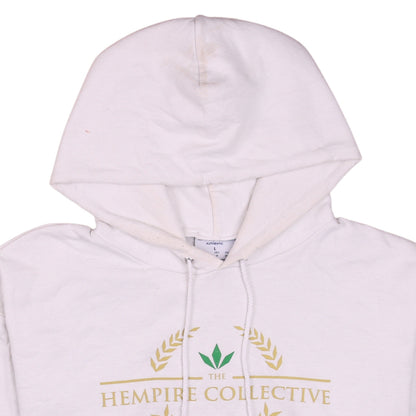 Mens UK Size L Under armour White Pullover Hoodie