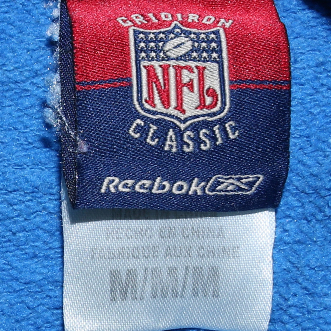 Mens UK Size M Reebok Blue Pullover Hoodie