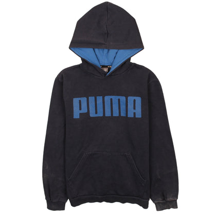 Boys UK Size 13-14 Years PUMA Black Pullover Hoodie