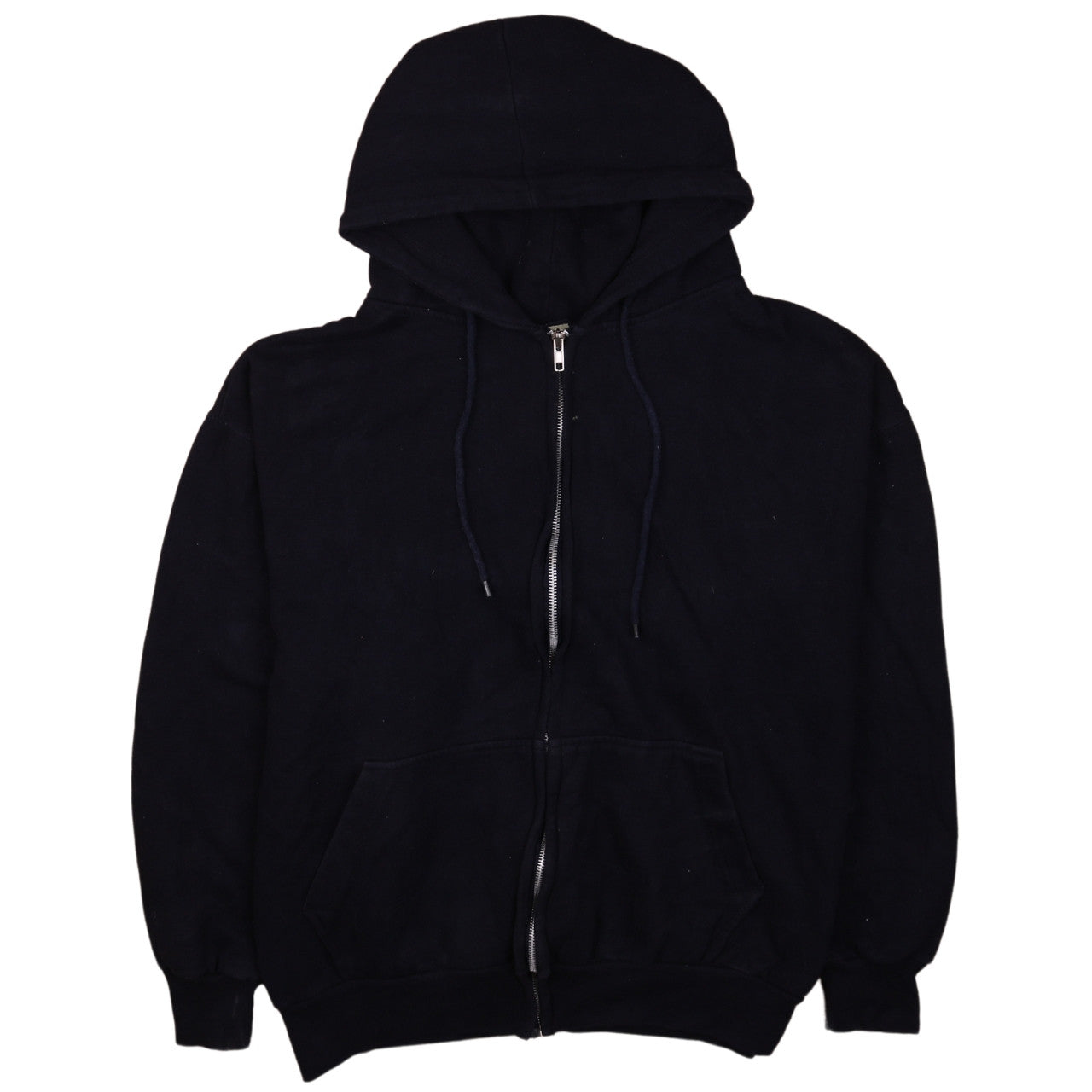 Mens UK Size L Authentic Life Apparel Black Full Zip Hoodie
