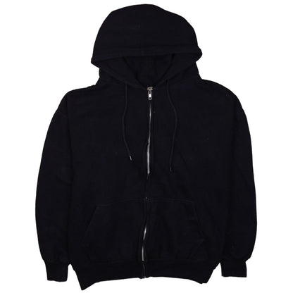 Mens UK Size L Authentic Life Apparel Black Full Zip Hoodie