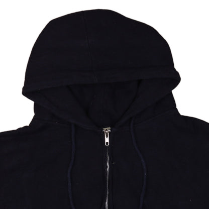 Mens UK Size L Authentic Life Apparel Black Full Zip Hoodie