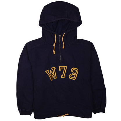 Mens UK Size L Gap Blue 1/2 Zip Hoodie