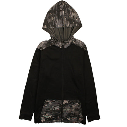Boys UK Size XL Champion Black Full Zip Hoodie