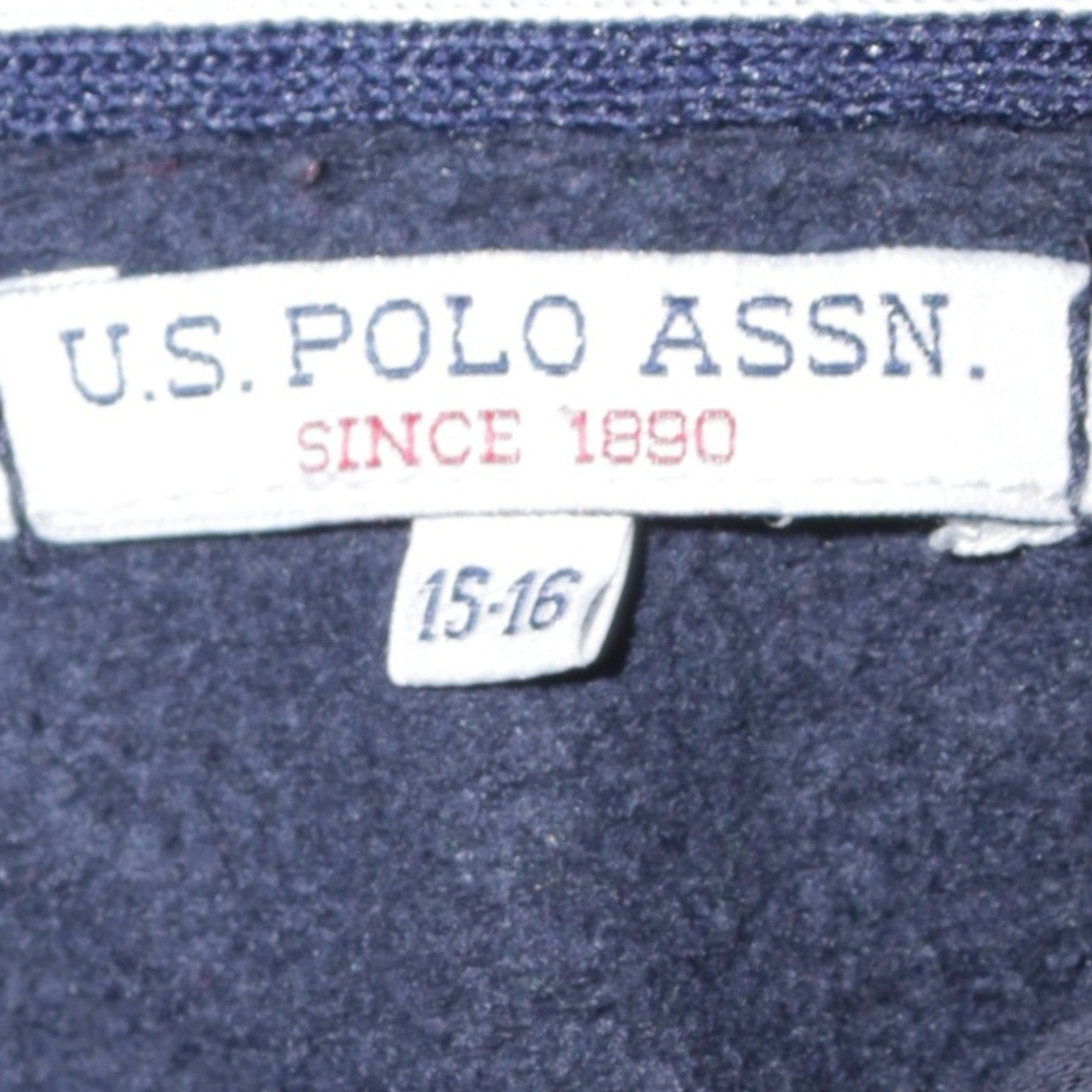 Boys UK Size 15-16 Years U.S. Polo Assn. Blue Pullover Hoodie