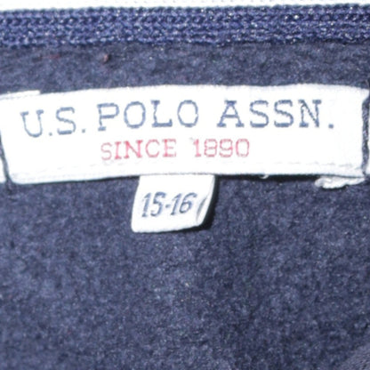 Boys UK Size 15-16 Years U.S. Polo Assn. Blue Pullover Hoodie