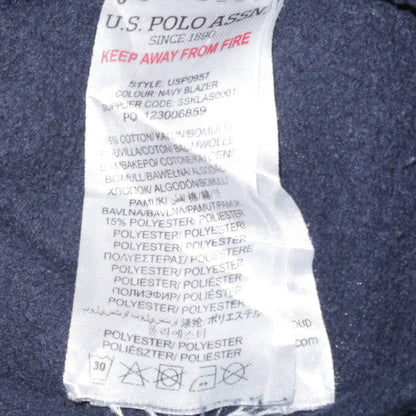 Boys UK Size 15-16 Years U.S. Polo Assn. Blue Pullover Hoodie