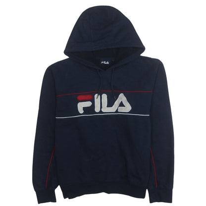 Mens UK Size S FILA Blue Pullover Hoodie