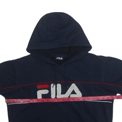 Mens UK Size S FILA Blue Pullover Hoodie