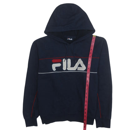Mens UK Size S FILA Blue Pullover Hoodie