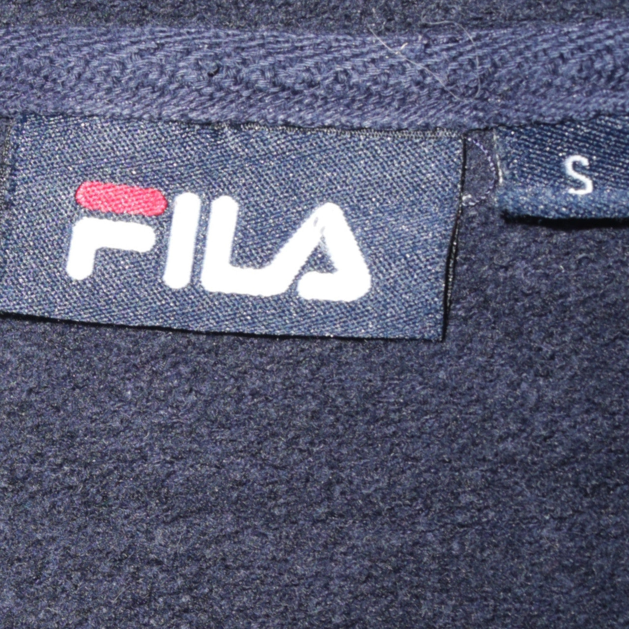 Mens UK Size S FILA Blue Pullover Hoodie