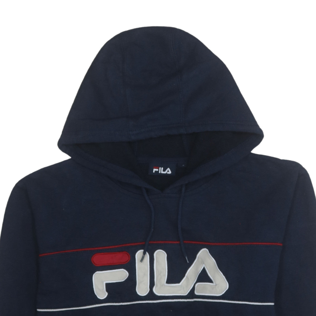 Mens UK Size S FILA Blue Pullover Hoodie