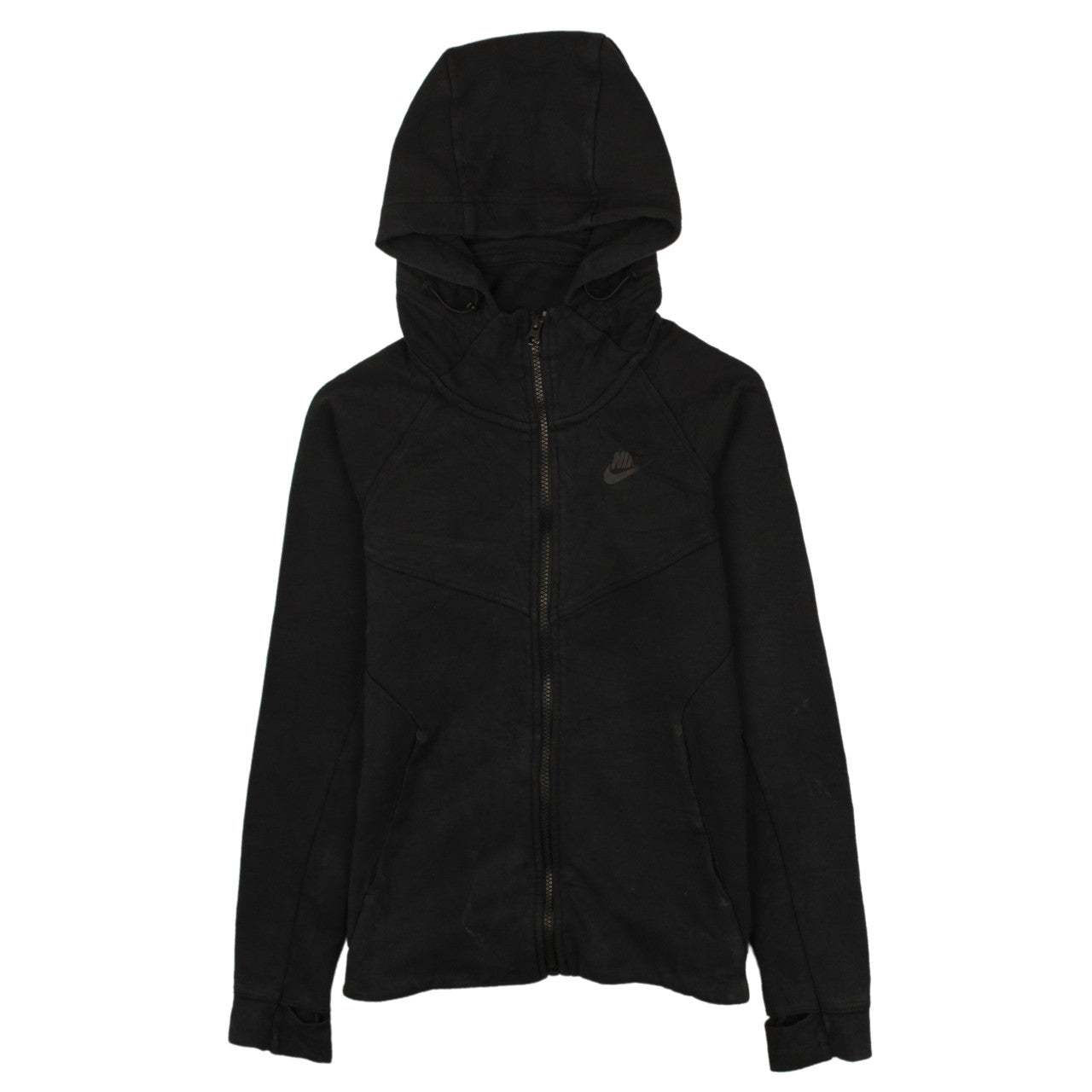Womens UK Size XS Nike Black Full Zip Hoodie