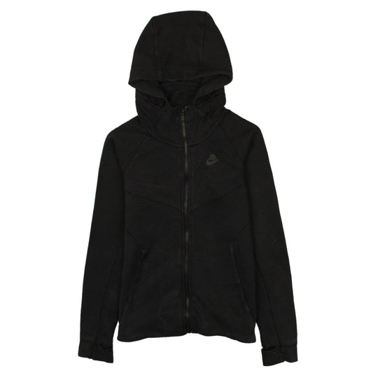 Womens UK Size XS Nike Black Full Zip Hoodie