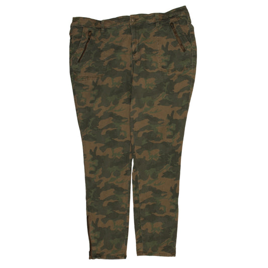 Womens UK Size 18 Old Navy Regular Fit Cargo Green Trousers
