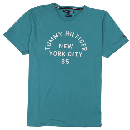 Mens UK Size L Tommy Hilfiger Green  T-Shirt