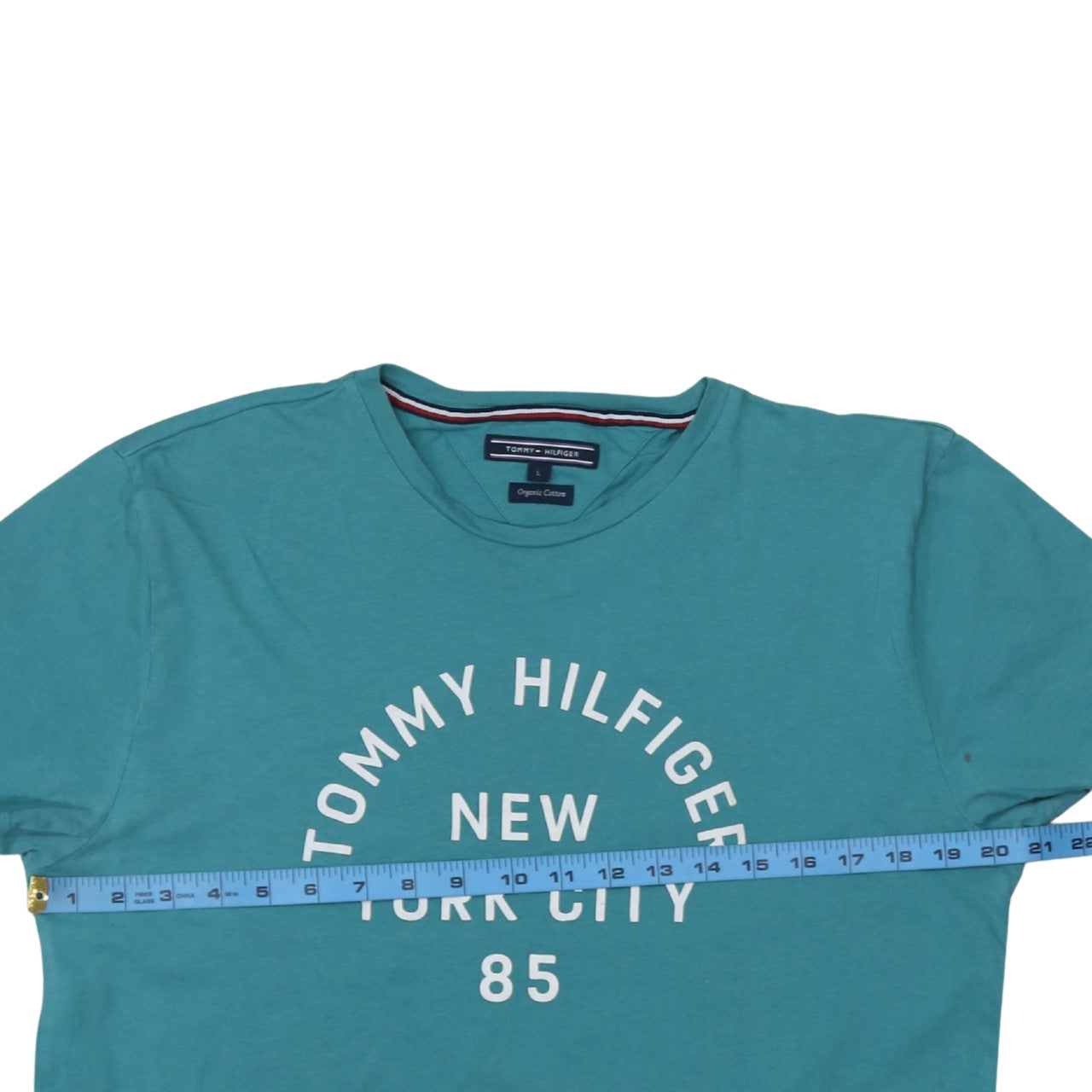 Mens UK Size L Tommy Hilfiger Green  T-Shirt