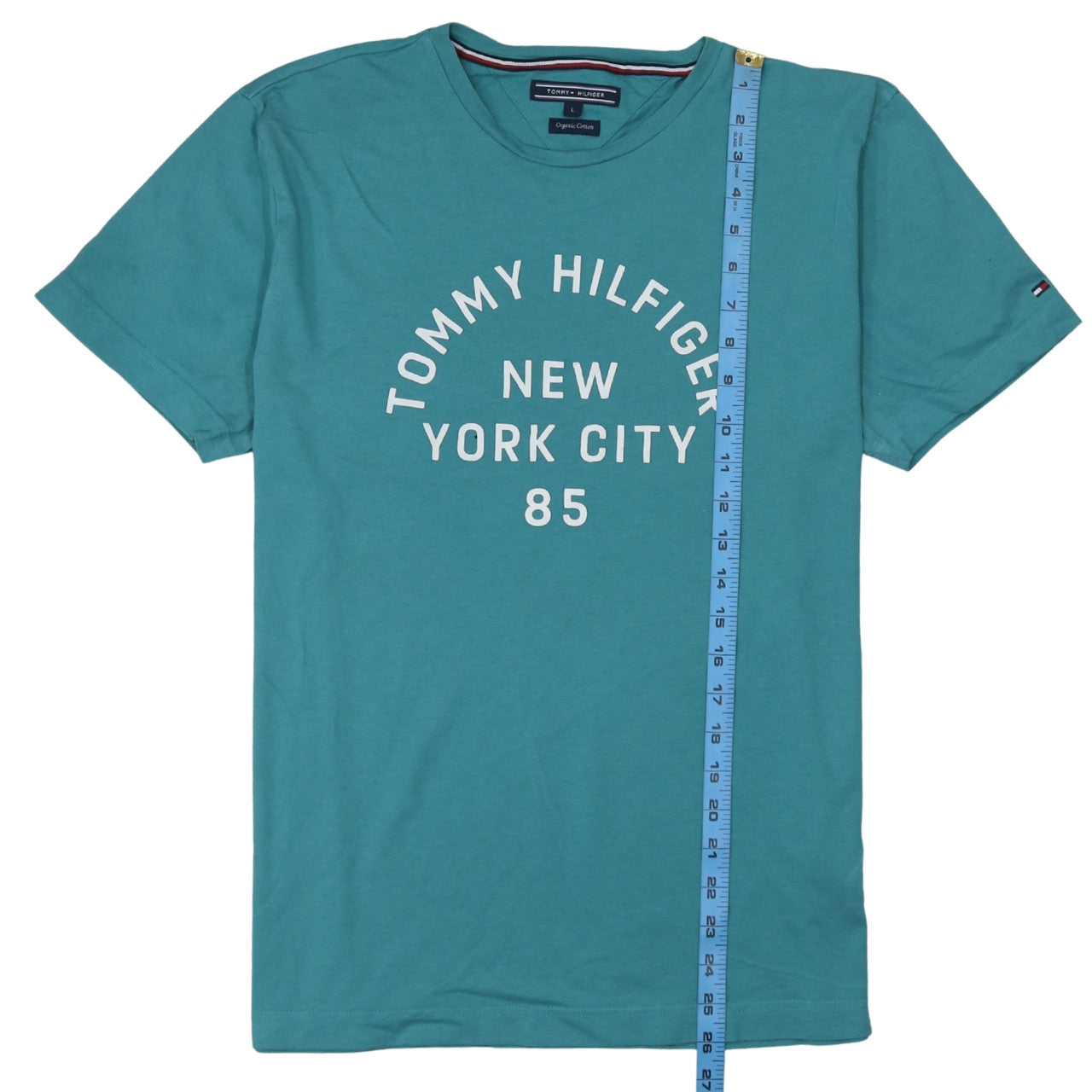 Mens UK Size L Tommy Hilfiger Green  T-Shirt