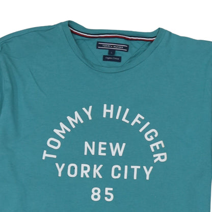 Mens UK Size L Tommy Hilfiger Green  T-Shirt