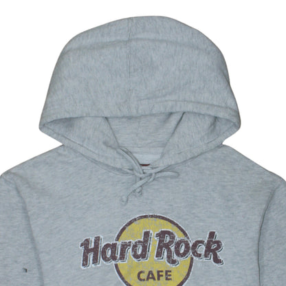 Womens UK Size M Hard Rock Cafe Grey Pullover Hoodie